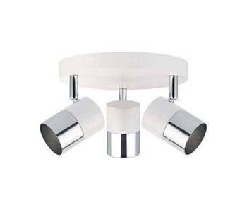 Lámpara de techo edm 32013 moon metal metal / cristal 50 w 20 x 7,6 x 12,6 cm blanco