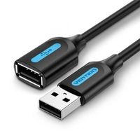 cable usb alargador vention cbibi 3m 480mbps usb 20 negro