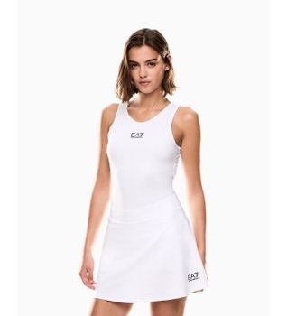 EA7 para mujer. 7W000507_AF14524 Falda Tennis Pro blanco (L), Casual, Deportivo, Sportswear, Multideporte, Poliéster