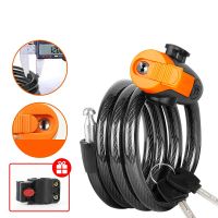 xanes anti-ladron llave candado de bicicleta de 12m largo aleacion de acero proteccion resistente al agua candado porta