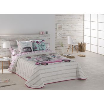 Colcha Bouti Modelo Candy Jvr 180x270 Para Cama 90 Cm.