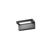aplique led de pared de 36 w temperatura de color de 3000 k a 4000 k angulo de inclinacion de 340 2900 lm ip65 36 cm antracita - perenz