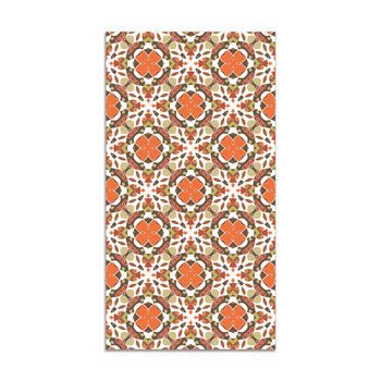 Panorama Alfombra Vinílica Hidráulico Oriental Mosaico Naranja 80x200 Cm