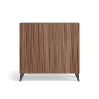 zapatero melamina grafito puertas impresas vallado nogal 87x90x27cm