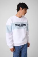 sudadera de cuello redondo con franja horizontal