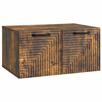 Mueble Para Tv De Pared Roble Ahumado 59,5 X 41 X 30 Cm Vidaxl