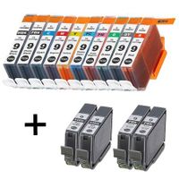compatible multipack canon pixma pro-9500 printer ink cartridges 14 pack -1039b001