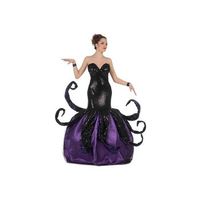 disfraz bruja del mar vestido con tentaculos y enaguas talla s