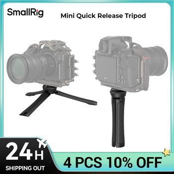 SmallRig Mini trípode de liberación rápida, Universal Compatible con montaje de tornillo de 1/4