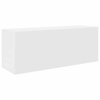 mueble de pared de bano  armario de bano madera ingenieria blanco 80x25x30 cm