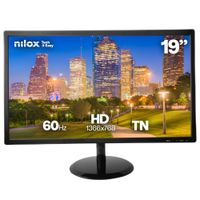 nilox pantalla para pc 483 cm 19 1366 x 768 pixeles hd lcd negro