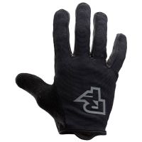 race face trigger long finger mtb gloves - xs - black