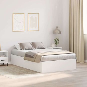 Cama Con Almacenamiento 120 X 190 Cm Madera De Ingeniería Vidaxl