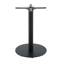 pata de mesa de acero negro mate de 73 cm