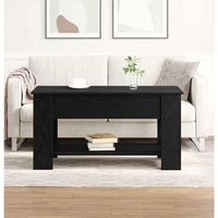 vidaxl mesa de cafe roble negro 101 x 49 x 52 cm madera de ingenieria