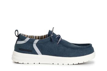 zapatos náuticos de tela blue 40