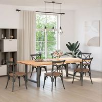 patas de mesa de centro antracita 2 uds  patas para mesa 90x72-73 cm acero