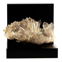 cuarzo muzo ahumado - piedra natural de francia el alpe dhuez - cristal de cuarzo ahumado energia natural purificacion - 15600 ct - certificado