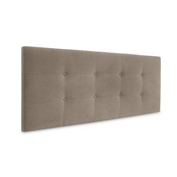 Cabecero De Tela Aqualine Capitoné 135x60cm Camas 120/135 - Tierra