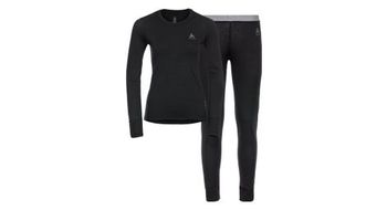 Conjunto odlo merino 200 negro para mujer