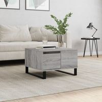 mesa de centromesa auxiliarmesa de cafe madera contrachapada gris sonoma 55x55x365 cm cfw773548