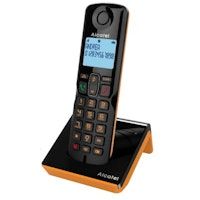 Alcatel S280 SOLO ORANGE Teléfono DECT Identificador de llamadas Negro, Naranja
