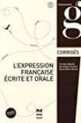 lexpression francaise ecrite et orale corriges des exercices claves
