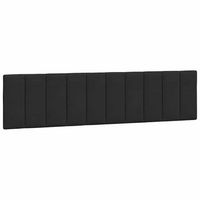 cabecero de cama acolchado hanko terciopelo negro 200 cm vidaxl