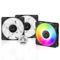 ventilador suplementario arctic p12 pro a-rgb 120mm 3000rpm con pwm y luz digital