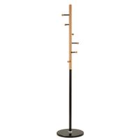 perchero de madera con base de marmol cm o 37x172