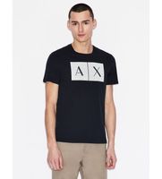 ax armani exchange para hombre 8nztckz8h4z1510 camiseta cuadrados marino xl casual algodon manga corta