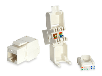 KIT 8 UDS CONECTOR HEMBRA RJ45 UTP CAT6 PANEL KEYSTONE TOOL FREE