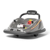 auto de choque poomba 12v gris - coche electrico infantil para ninos bateria 12v con mando control remoto