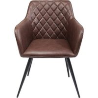 silla con reposabrazos polipiel