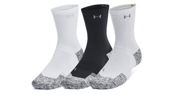 Calcetines under armour armourdry pro blanco negro gris  3 pares