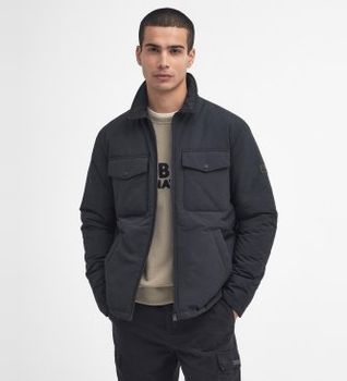Barbour para hombre. MQU1828 Chaqueta Distill Quilted Jacket negro (M), Casual, Poliéster