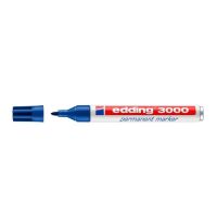 rotulador permanente edding 3000 punta redonda 15-3 mm azul