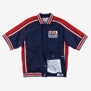 Chaqueta Larry Bird USA Basketball Authentic Warm Up 1992 - Mitchell And Ness