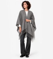 guess para mujer aw5660pol03 poncho mezcla gris osfa casual poliester
