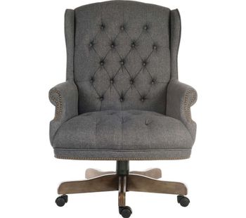 TEKNIK Chairman Fabric Tilting Executive Chair - Grey, Grey