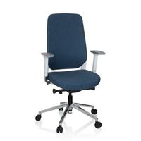silla de oficina ergonomica para ordenador chiaro t4 white tela azul