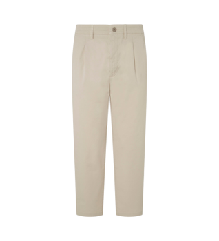 Pepe Jeans para hombre. PM211719 Pantalón chino Relaxed Blanco Crudo (34), Casual, Algodón