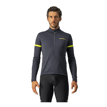 Maillot Castelli Fondo 2 FZ Manga Larga Gris Oscuro, Talla M