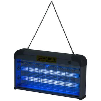 Outsunny Lámpara Anti-Insectos Eléctrica LED UV 30W