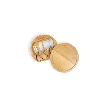 Pack De Tabla Y Cuchillo Para Queso Jocca 38*27*1.8 Cm - Madera