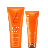 lancaster tan maximiser  beauty body milk spf50 duo bundle
