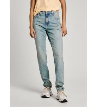 Pepe Jeans para mujer. PL204591MS1 Jeans Tapered Hw azul (26/30), Casual, Denim, Algodón Orgánico, Sostenible