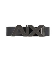 ax armani exchange para hombre 951058cc50543120 cinturon de piel negro marino 28 casual clasico