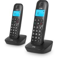 duo de telefonos fijos inalambricos spc air pro duo con pantalla iluminada y manos libres