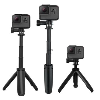 Trípode plegable para Gopro Vlog, Mini monopié portátil para Go Pro Hero 11, 10, 8, 7, sesión negra, accesorio para Cámara de Acción Osmo